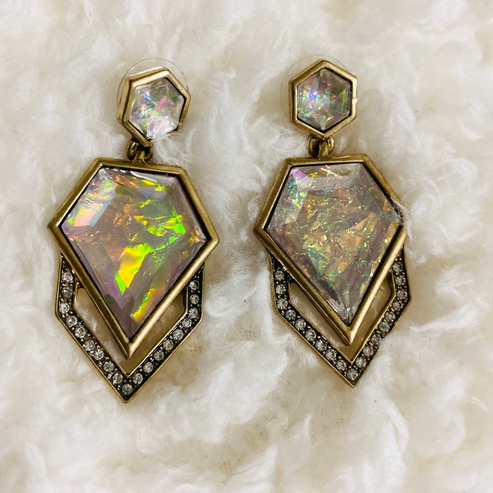 Iridescent Geometric Earrings
